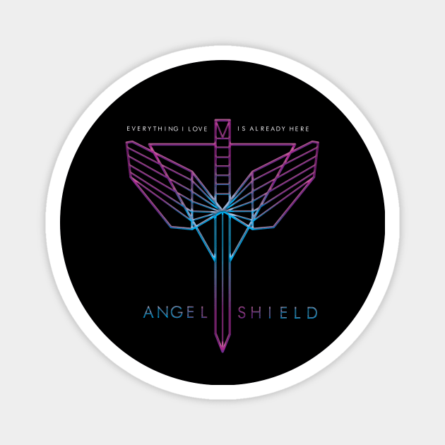NICOLE HAUGHT ANGEL SHIELD Magnet by earpwaverly